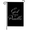 G128 With God All Things Possible Garden Flag 12x18 In Double Sided Bible Verses Yard Garden Lawn Decoration